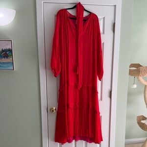 Chufy Long Sleeve Tiered Maxi Dress